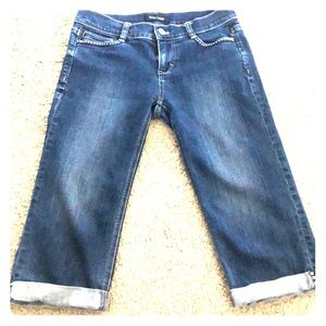 Knee length denim